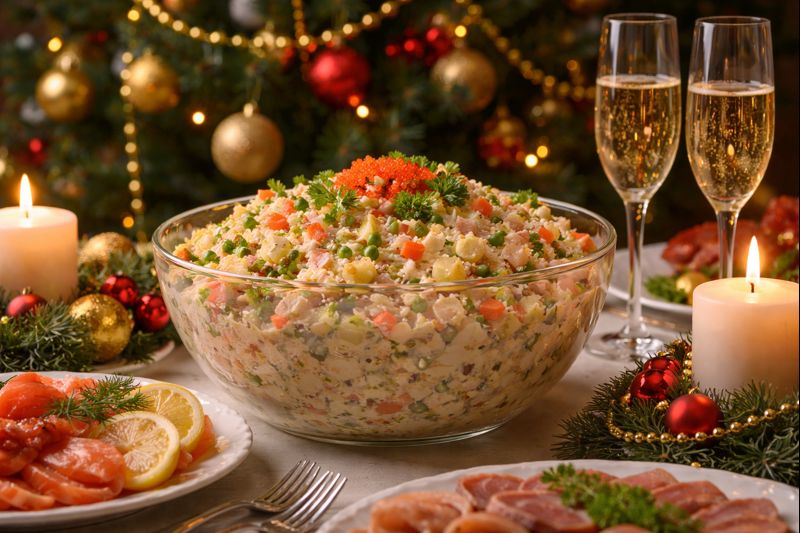 Салат Оливье. Стоимость.