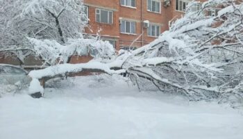 Снег в Армавире